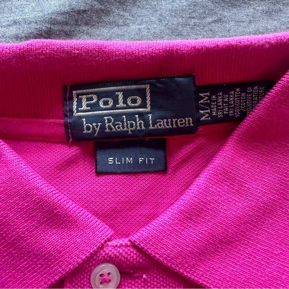 PINK POLO RALPH LAUREN SHORT-SLEEVE DRESS SHIRT - Medium - Picture 4 of 7